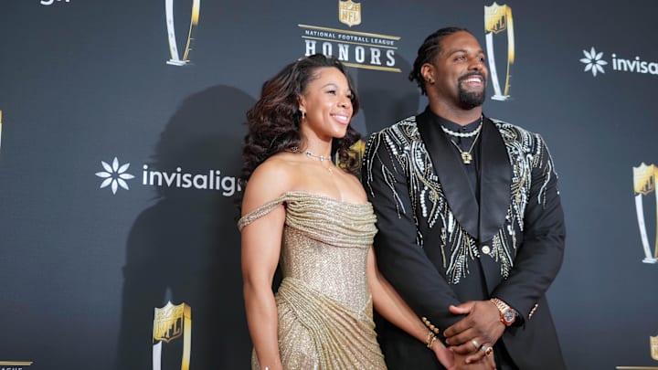 Cameron Jordan and his wife Nikki Jordan 