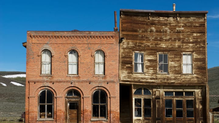Buildings in the Ghost Town of Bodie in California Buildings in the Ghost Town of Bodie in California