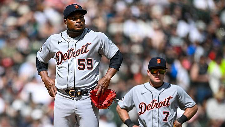 Detroit's three-year, $115 million investment in Framber Valdez, left, has not paid dividends this season. Detroit's three-year, $115 million investment in Framber Valdez, left, has not paid dividends this season.