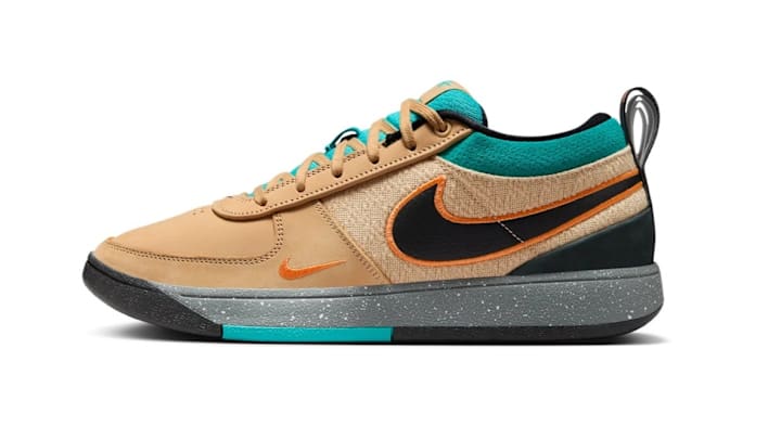 The Nike Book 1 in the "Mowabb" colorway. The Nike Book 1 in the "Mowabb" colorway.