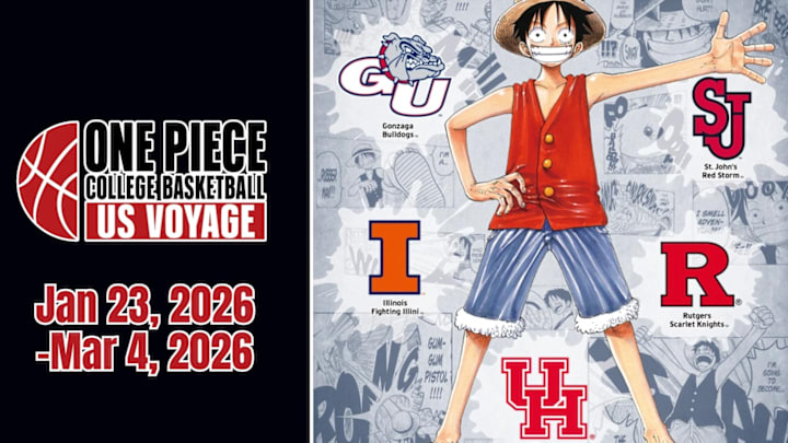 As part of the College Basketball Us Voyage, the legendary One Piece media franchise is teaming up with Rutgers Basketball. 