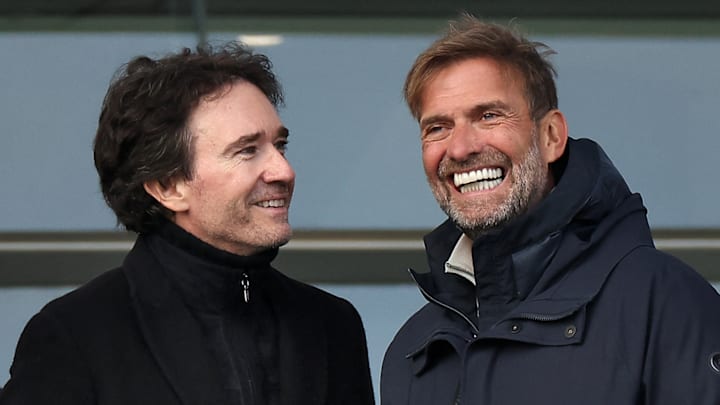 Antoine Arnault, nouveau propriétaire du PFC et Jürgen Klopp, président des opérations football du groupe Red Bull