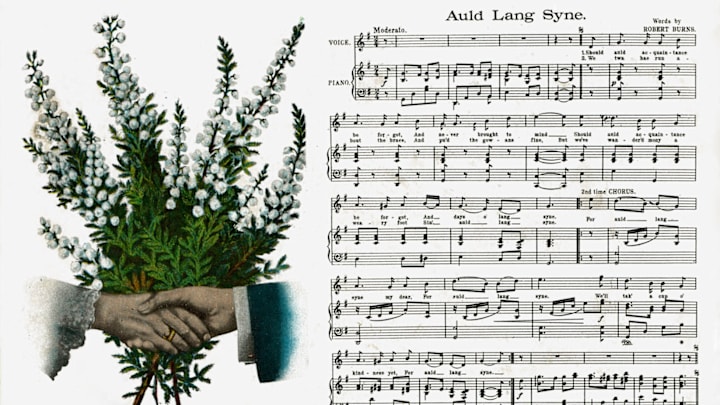 Music and lyrics of ‘Auld Lang Syne.’