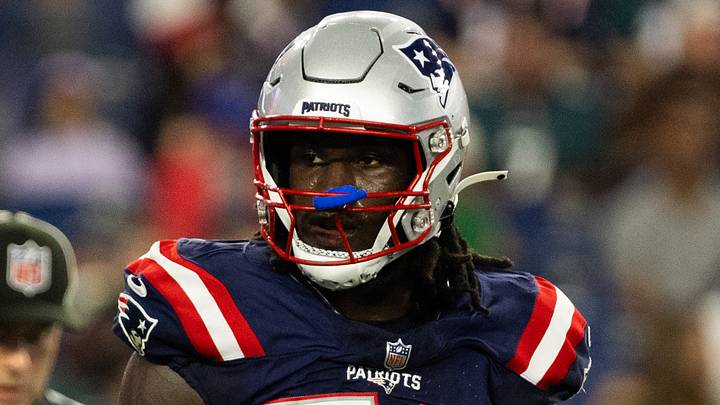 Aug 22, 2026; Foxborough, Massachusetts, USA; New England Patriots linebacker Gabe Jacas (50) in the first half against the Philadelphia Eagles at Gillette Stadium. Mandatory Credit: Edward Finan-Imagn Images Aug 22, 2026; Foxborough, Massachusetts, USA; New England Patriots linebacker Gabe Jacas (50) in the first half against the Philadelphia Eagles at Gillette Stadium. Mandatory Credit: Edward Finan-Imagn Images