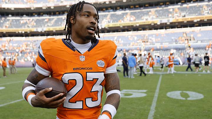 Sep 7, 2025; Denver, Colorado, USA; Denver Broncos cornerback Jahdae Barron (23) after the game at Empower Field at Mile High. 