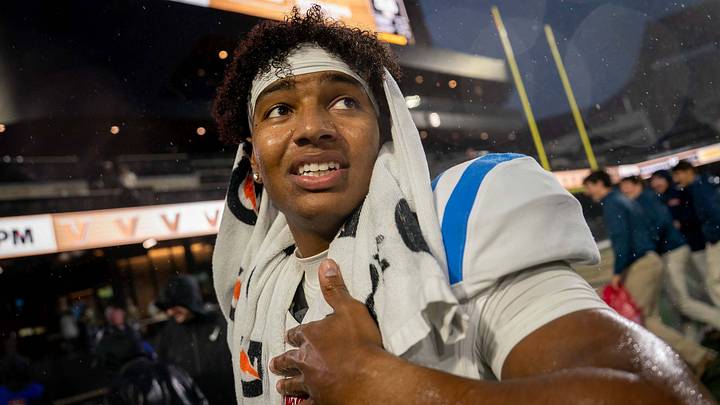Mississippi quarterback Trinidad Chambliss heads off the field after defeating Vanderbilt at Firstbank Stadium. Nashville. Mississippi quarterback Trinidad Chambliss heads off the field after defeating Vanderbilt at Firstbank Stadium. Nashville.