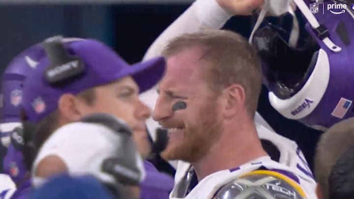 Carson Wentz threw his helmet and Kirk Herbstreit didn’t like it. 