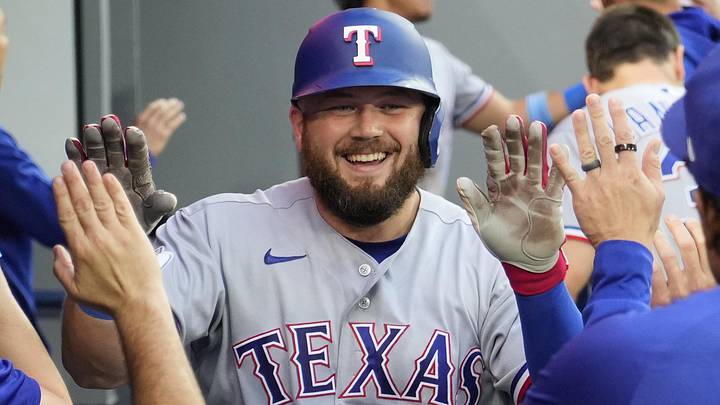 Texas Rangers first baseman Jake Burger.