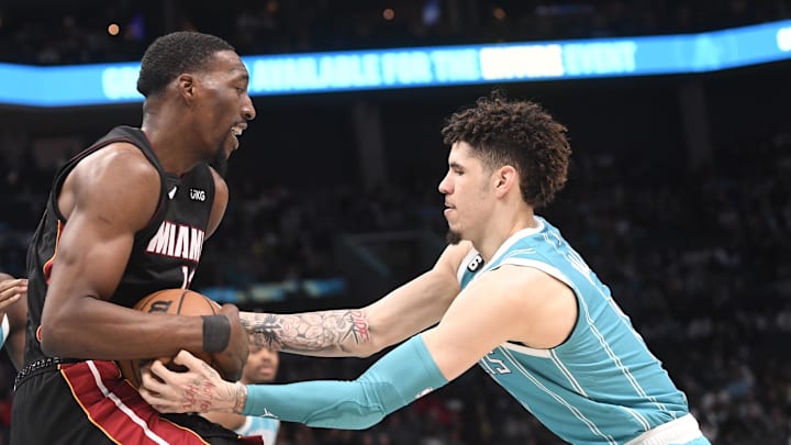 Bam Adebayo and LaMelo Ball have now been involved in two on-court incidents. 