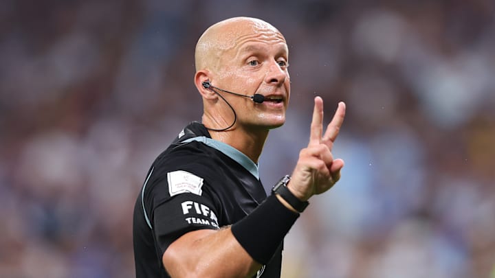 Szymon Marciniak lors d'Argentine - Australie