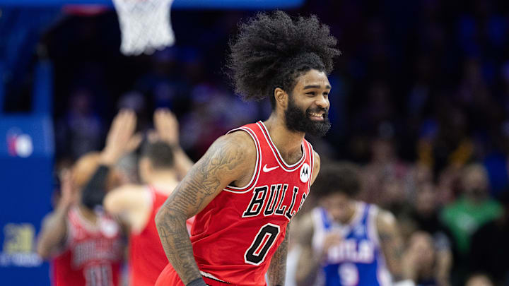 Chicago Bulls guard Coby White.