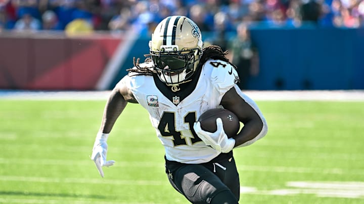 New Orleans Saints running back Alvin Kamara.