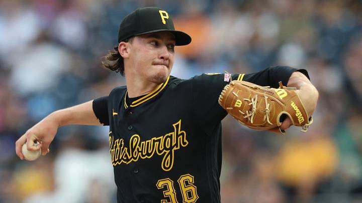 Aug 8, 2026; Pittsburgh, Pennsylvania, USA; Pittsburgh Pirates starting pitcher Bubba Chandler (36) delivers a pitch against the New York Mets during the first inning at PNC Park. Mandatory Credit: Charles LeClaire-Imagn Images Aug 8, 2026; Pittsburgh, Pennsylvania, USA; Pittsburgh Pirates starting pitcher Bubba Chandler (36) delivers a pitch against the New York Mets during the first inning at PNC Park. Mandatory Credit: Charles LeClaire-Imagn Images