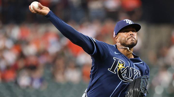 Aug 21, 2026; Baltimore, Maryland, USA; Tampa Bay Rays pitcher Freddy Peralta (51) throws during the second inning against the Baltimore Orioles at Oriole Park at Camden Yards. Mandatory Credit: Daniel Kucin Jr.-Imagn Images Aug 21, 2026; Baltimore, Maryland, USA; Tampa Bay Rays pitcher Freddy Peralta (51) throws during the second inning against the Baltimore Orioles at Oriole Park at Camden Yards. Mandatory Credit: Daniel Kucin Jr.-Imagn Images