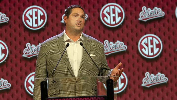 Mississippi State coach Jeff Lebby Mississippi State coach Jeff Lebby