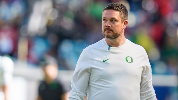 Dan Lanning and the Ducks advanced to the College Football Playoff semifinals on Thursday.