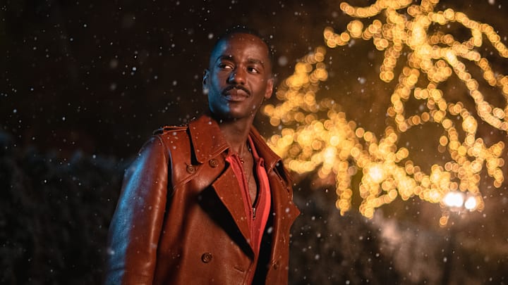 The Doctor ((Ncuti Gatwa) in the Doctor Who Christmas Special 2023.