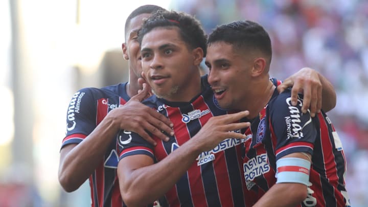 Vitor Jacaré foi o artilheiro do jogo na Arena Fonte Nova