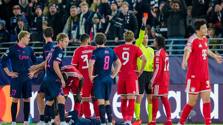 Bayern Munich star Michael Olise received red card against Viking.