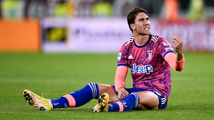 Dusan Vlahovic avec la Juventus
