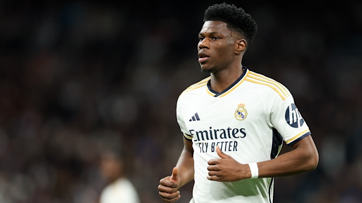 Aurélien Tchouaméni évolue au Real Madrid depuis 2022. Aurélien Tchouaméni évolue au Real Madrid depuis 2022.