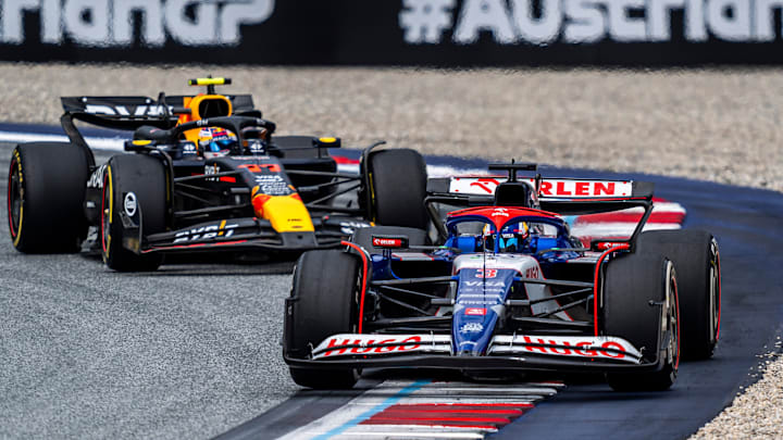 Daniel Ricciardo, RB, Sergio Perez, Red Bull, Formula 1