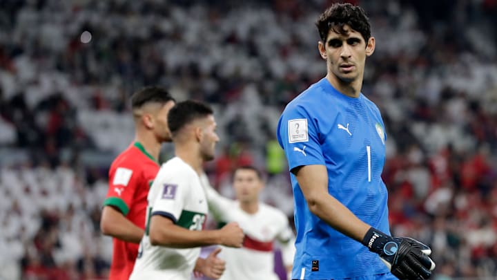 Yassine Bounou a été élu homme du match face au Portugal. Yassine Bounou a été élu homme du match face au Portugal.