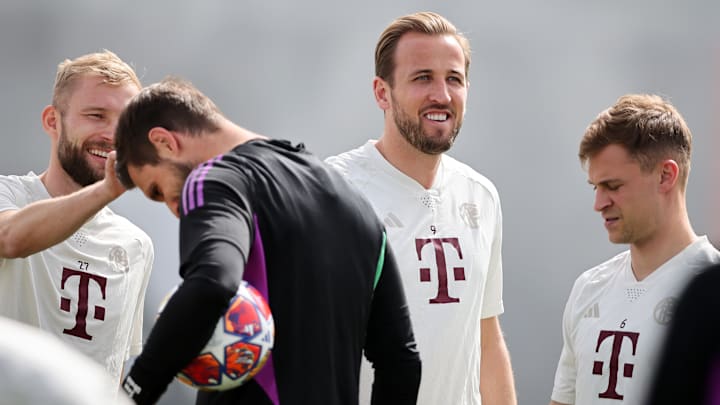 FC Bayern München Training Session And Press Conference - UEFA Champions League 2023/24