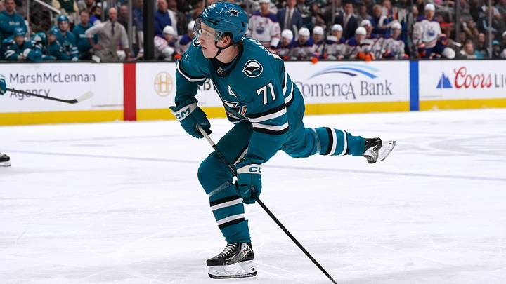 Apr 8, 2026; San Jose, California, USA; San Jose Sharks center Macklin Celebrini (71) takes a shot on goal Apr 8, 2026; San Jose, California, USA; San Jose Sharks center Macklin Celebrini (71) takes a shot on goal