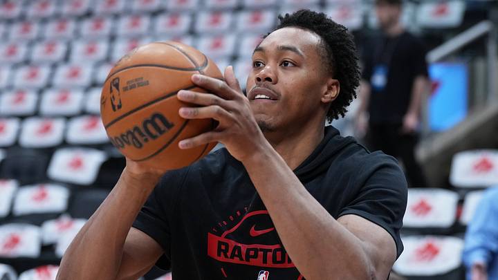 May 1, 2026; Toronto, Ontario, CAN; Toronto Raptors forward Scottie Barnes (4) takes jump shots before game six of the first round of the 2026 NBA Playoffs against the Cleveland Cavaliers at Scotiabank Arena. Mandatory Credit: Nick Turchiaro-Imagn Images May 1, 2026; Toronto, Ontario, CAN; Toronto Raptors forward Scottie Barnes (4) takes jump shots before game six of the first round of the 2026 NBA Playoffs against the Cleveland Cavaliers at Scotiabank Arena. Mandatory Credit: Nick Turchiaro-Imagn Images
