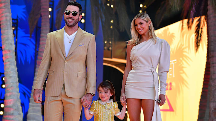 Justin Verlander, Kate Upton and their daughter, Genevieve.