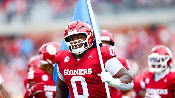 Oklahoma defensive tackle David Stone takes the field against Illinois State.