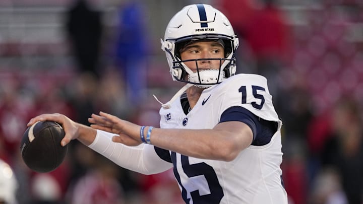Penn State Nittany Lions quarterback Drew Allar (15)