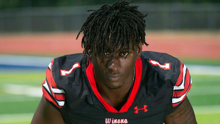 Winona linebacker Tyler Lockhart, photographed in Ridgeland, Miss., Aug. 10, 2024, is a member of the 2024 Clarion Ledger Dandy Dozen.