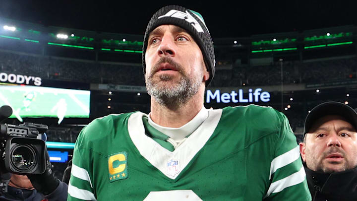 NY Jets quarterback Aaron Rodgers
