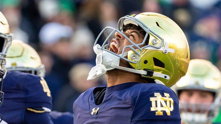 Notre Dame Fighting Irish cornerback Leonard Moore Notre Dame Fighting Irish cornerback Leonard Moore