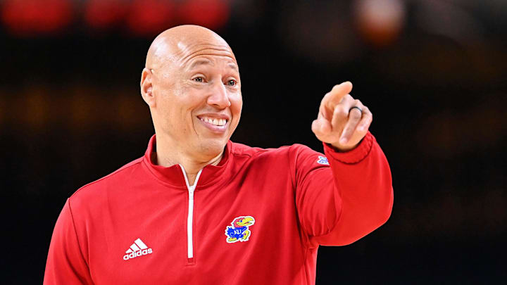 Apr 1, 2022; New Orleans, LA, USA; Kansas Jayhawks director of basketball operations Fred Quartlebaum gestures during a practice session before the 2022 NCAA men's basketball tournament Final Four semifinals at Caesars Superdome. Mandatory Credit: Bob Donnan-Imagn Images Apr 1, 2022; New Orleans, LA, USA; Kansas Jayhawks director of basketball operations Fred Quartlebaum gestures during a practice session before the 2022 NCAA men's basketball tournament Final Four semifinals at Caesars Superdome. Mandatory Credit: Bob Donnan-Imagn Images