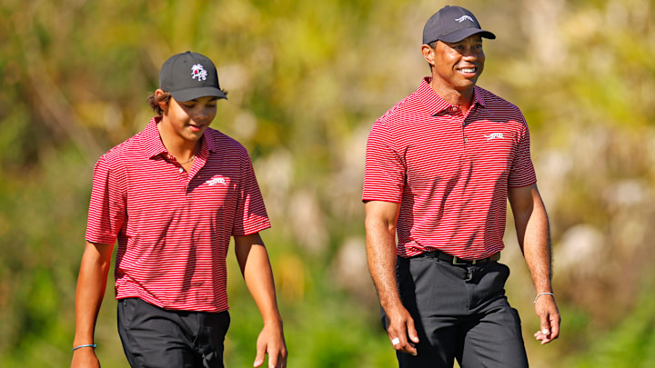Tiger Woods and son Charlie lost the PNC Championship in a playoff to Bernhard Langer and his son Jason.