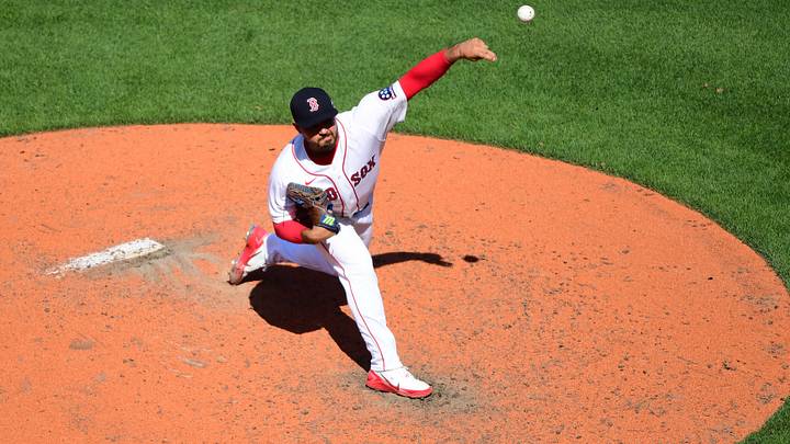 Jul 17, 2026; Boston, Massachusetts, USA;  Boston Red Sox pitcher Alec Gamboa (68) pitches during the ninth inning against the Tampa Bay Rays at Fenway Park. Mandatory Credit: Bob DeChiara-Imagn Images