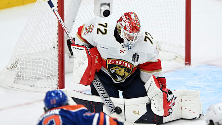 Florida Panthers goaltender Sergei Bobrovsky Florida Panthers goaltender Sergei Bobrovsky