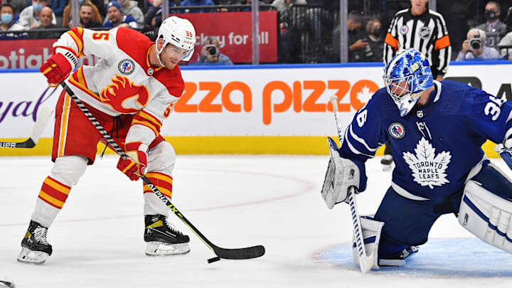 The Flames are set to take on the Maple Leafs for the second time this NHL season.