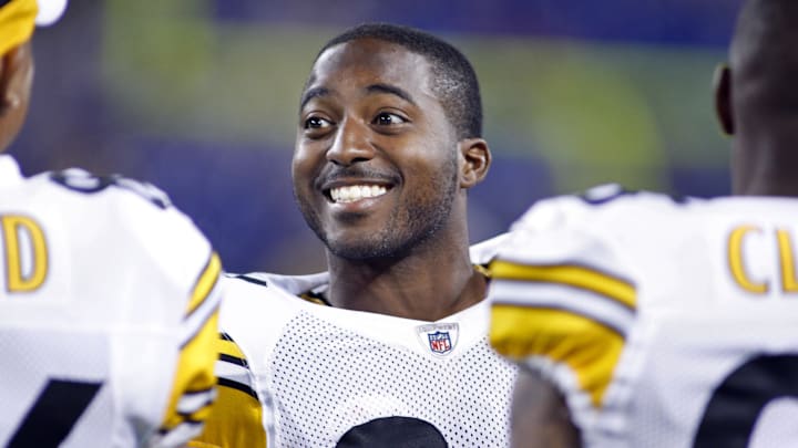 Aug 23, 2008; Minneapolis, MN, USA: Pittsburgh Steelers cornerback Deshea Townsend (26) smiles near the end of the game against the Minnesota Vikings  at the Metrodome. Mandatory credit: Bruce Kluckhohn Imagn Images