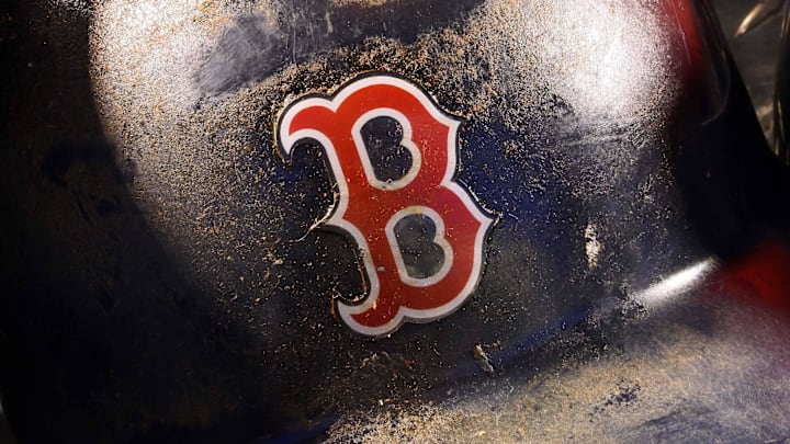 May 30, 2009; Toronto, ON, Canada; The helmet of Boston Red Sox first baseman Kevin Youkilis (20) before their game against the Toronto Blue Jays at the Rogers Centre in Toronto, ON. Mandatory Credit: Tom Szczerbowski-Imagn Images May 30, 2009; Toronto, ON, Canada; The helmet of Boston Red Sox first baseman Kevin Youkilis (20) before their game against the Toronto Blue Jays at the Rogers Centre in Toronto, ON. Mandatory Credit: Tom Szczerbowski-Imagn Images