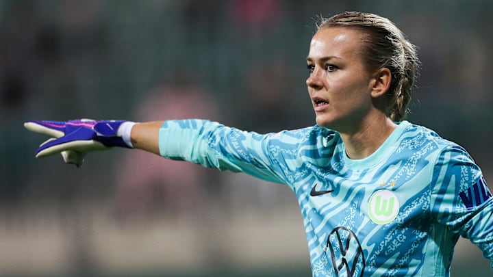 Merle Frohms im Wolfsburg-Trikot