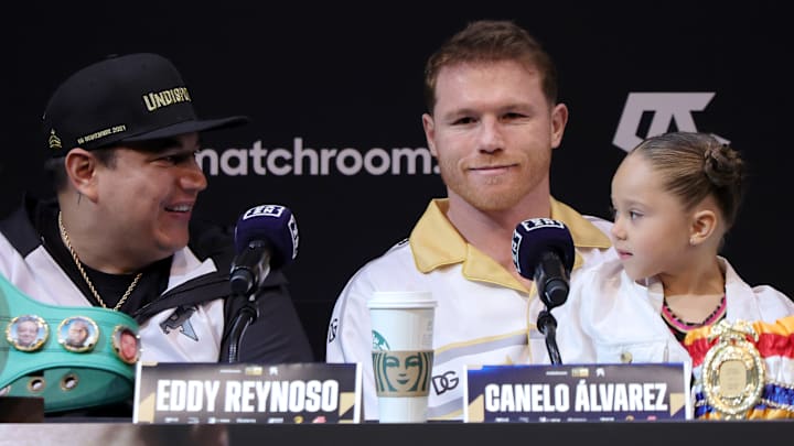 Saúl "Canelo" Álvarez y María Fernanda, una de sus hijas