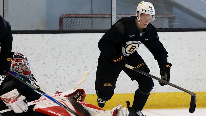 Growing up in Sweden, Bruins goalie Max Lundgren couldn't decide between soccer and hockey. Then he