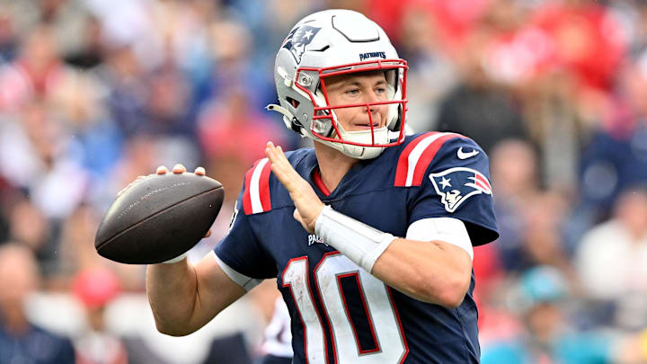 New England Patriots quarterback Mac Jones.