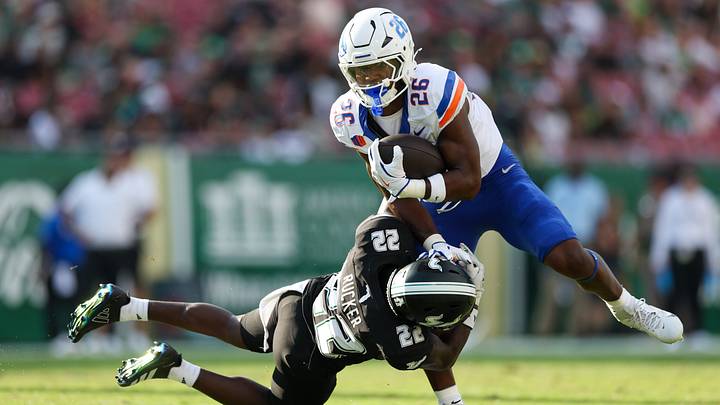 Boise State Broncos running back Sire Gaines. Boise State Broncos running back Sire Gaines.