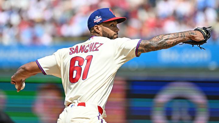 Aug 23, 2026; Philadelphia, Pennsylvania, USA; Philadelphia Phillies pitcher Cristopher Sánchez (61) throws a pitch during the first inning against the St. Louis Cardinals at Citizens Bank Park. Mandatory Credit: Eric Hartline-Imagn Images Aug 23, 2026; Philadelphia, Pennsylvania, USA; Philadelphia Phillies pitcher Cristopher Sánchez (61) throws a pitch during the first inning against the St. Louis Cardinals at Citizens Bank Park. Mandatory Credit: Eric Hartline-Imagn Images