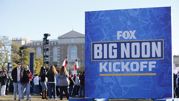 FOX hosted its Big Noon Kickoff football pregame show at Texas Tech University. Mandatory credit: Mateo Rosiles/Avalanche-Journal via Imagn Images